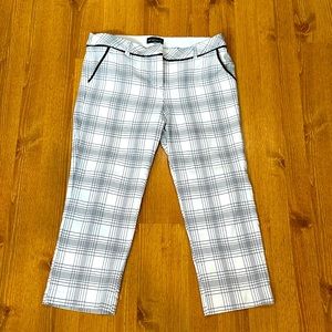 My Michelle Women's Size 9/10 White & Black Long Capri Pants